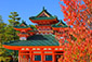 平安神宮　紅葉　高画質画像