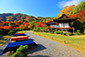 京都　嵐山　大河内山荘庭園　紅葉　見頃