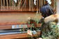 京都　えびす神社　たたき板