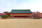 京都　平安神宮　大極殿　桜