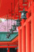 平安神宮　朱塗りの社殿　桜