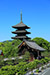 京都　東寺　五重塔　縦位置画像