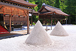 京都　上賀茂神社　立砂