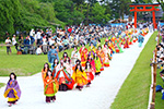 葵祭　上賀茂神社　社頭の儀　女人列