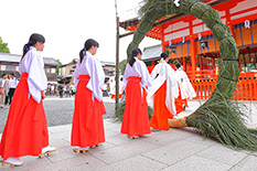 京都　茅の輪くぐり　高画質写真