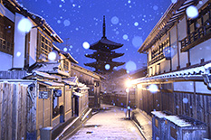 京都　雪