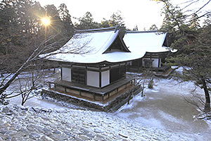 京都 神護寺 雪景色
