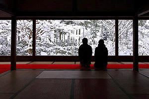 宝泉院の雪景色