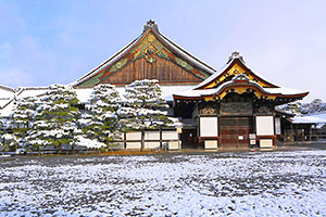二条城の雪景色