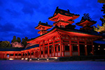 京都　平安神宮　ライトアップ