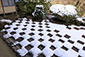 東福寺方丈庭園　北庭　雪景色