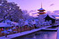 京都　冬　高画質画像　東寺