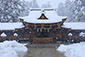 多賀大社の雪景色　高画質写真