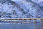 嵐山　渡月橋　冬　絶景