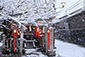 祇園　雪景色