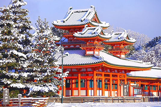 平安神宮　雪