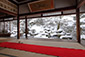 京都　実光院　雪景色