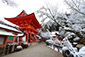 上賀茂神社の冬　雪景色　写真家　今宮康博　カメラマン