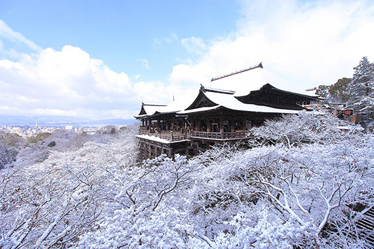 清水寺　雪景色