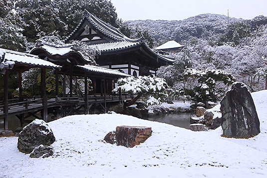 高台寺　雪　画像