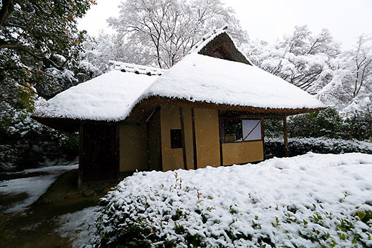 金福寺　雪景色