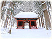 戸隠神社　雪景色