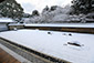 龍安寺　石庭　雪　高画質写真