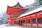 下鴨神社　雪　高画質画像