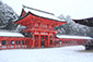 下鴨神社　雪　高画質写真