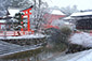 下鴨神社　雪景色　画像