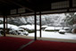 京都　詩仙堂の雪景色