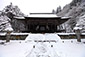 勝林院　本堂　雪景色　高画質写真