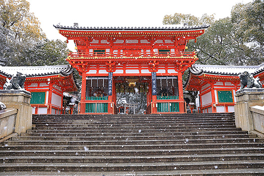 八坂神社　冬