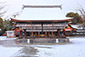 京都　八坂神社　冬　高画質画像